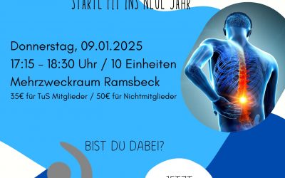 Rückenfit – Starte schmerzfrei ins neue Jahr!