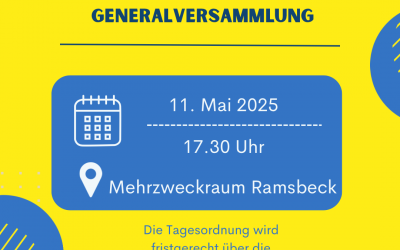 Generalversammlung am 11. Mai 2025