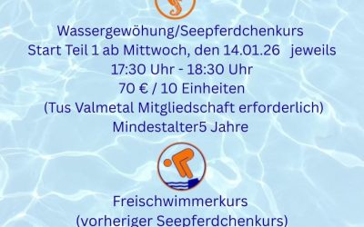 Neue Schwimmkurse starten im Januar!