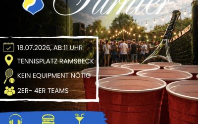 Bierpong Tennis Turnier